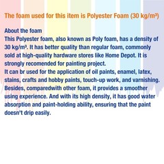 Poly Foam Brushes 21Pcs, Sponge Brushes, High Density Foam Paint Brush for Paint