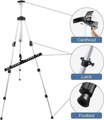 Art Easel Stand for Painting and Sign – 17 to 66 Inch Adjustable Aluminum Tri…