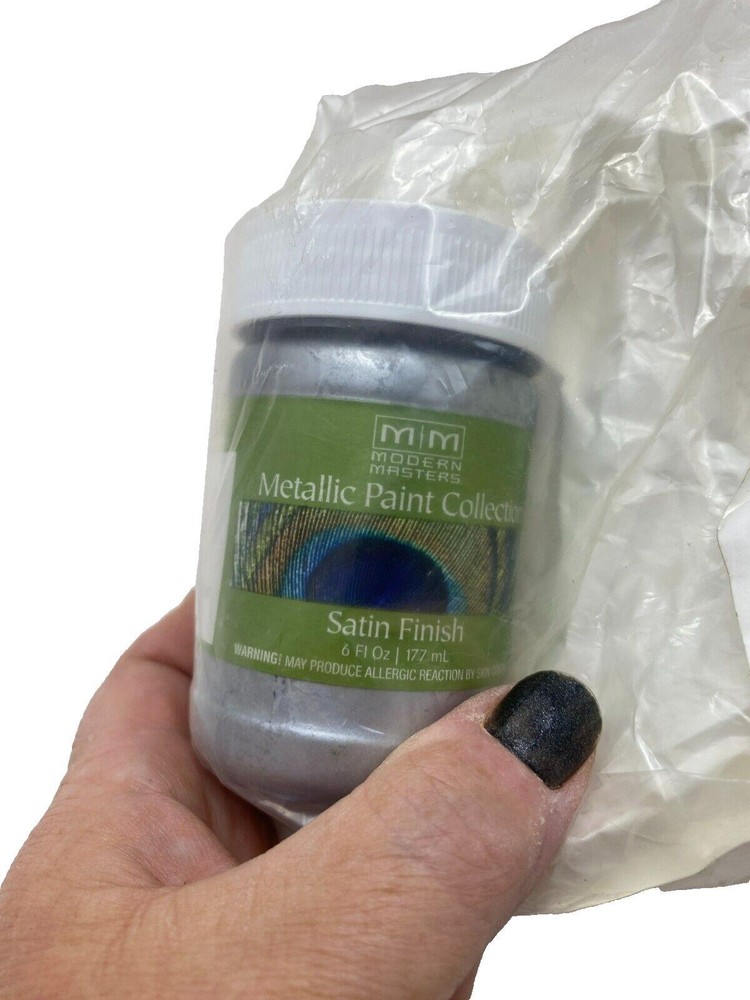 Paints Modern Masters Metallic Paint Collection 6 Oz Satin Finish Silver 351334