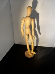 Vintage IKEA Wooden Articulated Artist Model Gestalta Poseable 13″ Figure