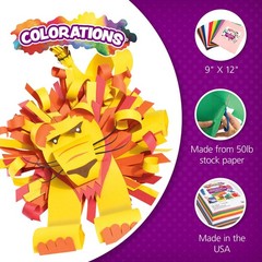 Construction Paper 9 x 12 Medium Weight Holiday Red 500 Sheets Colorations Bulk
