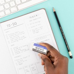 Tombow 57324 MONO Eraser, White, Medium, 3-Pack. 3-Pack, White