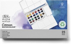 Cotman Watercolor Studio Set 24 Half Pans | Artist Quality | Excellent Tinting