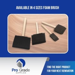 Foam Brushes 3 Inch Poly Foam for Painting Staining Varnishing 36 Pack