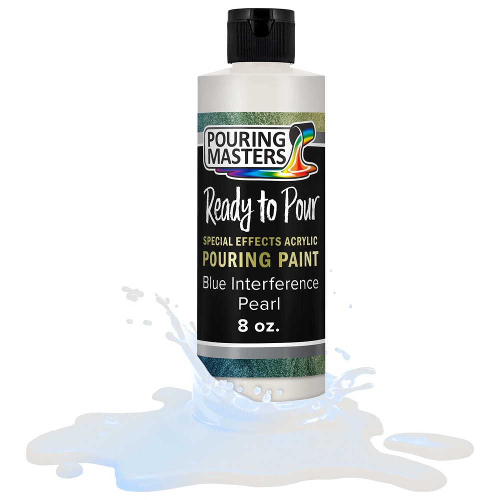 Blue Interference Pearl Special Effects Pouring Paint – 8 Ounce Bottle
