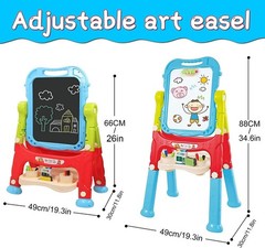 Portable Kids Art Easel with Painting Accessories