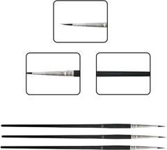 60-Piece Small Paint Brushes Set for Crafts – Fine Detail #0 Mini Brushes for De