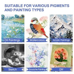 FUMILE Stretched Canvas for Painting Multi 5 4×4,6×6,8×8,10×10,12×12, white