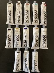 Lot 13 GOLDEN ACRYLIC 5 oz Heavy Body PAINT TUBES 5 fl oz (148mL) NEW Ob8