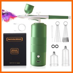 Kit Dual Action with Compressor, 40PSI Cordless Gun Set, Auto-Stop Handheld R…