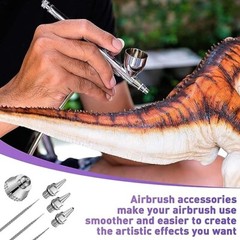 Boquilla de aerógrafo, tapa de aguja 0,2mm, 0,3mm, 0,5mm, accesorios de repuesto