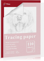 110 Sheets Tracing Paper for Drawing, 9”X12” Trace Paper, Translucent Vellum Pap