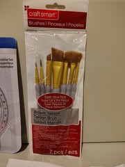 DIY Craft & School Supply 8 pc.Lot – Acrylic Paint, Paintbrushes, Compass, Goop