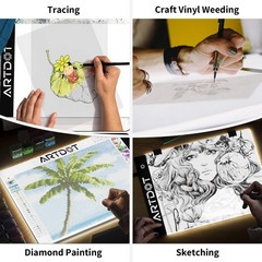 A4 Led Light Pad For Diamond Painting Kits For Adults Usb Powered Adjustable Bri