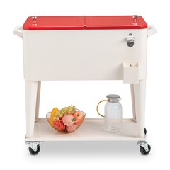 80QT 87.5*38.5*91cm Rectangular Plastic Box Iron Leg Tube Freezer Insulation