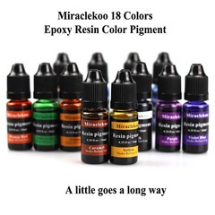 18 Colors Epoxy Resin Color Dye Colorant Liquid 18 Vivid