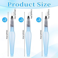 8Pcs Watercolor Brush Pens, Refillable Water Brush Pens Premium Leakproof Wat…