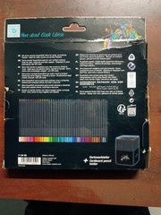 Black Edition Colored Pencils 50 Count Black Wood and Super Soft Core Lead