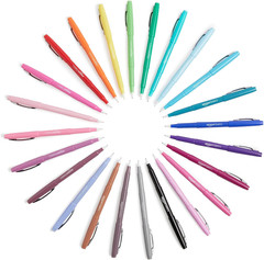 Felt Tip Marker Pens, Assorted Colors, No-Fray Felt Tip, Smear-Proof, for Writin