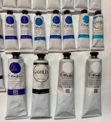 Lot of 39 Gamblin Artist Oil Colors – 37ml & 150ml Tubes – Brand New!!