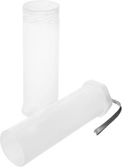 QWORK Extendable Artist Storage Tube – Durable Plastic, 2 Pack 2 Pack, Clear