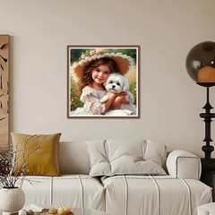 Dog Diamond Painting Kits for Adults, Diamond Art Kits for Beginners, DIY 5D Di