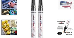 2-Pack Black Oil-Based Paint Markers – Quick Drying & Waterproof
