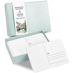 48 Sheets 4×6 Postcards, 140lb/300gsm Blank Postcards Cards Art Supplies for …