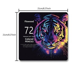 Flowood 72 Colored Pencils, Artist Colored Pencils Set for Adult Coloring Books