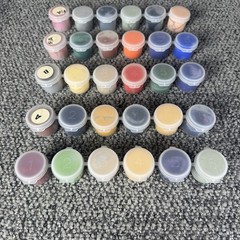 Lot of 30 Vintage Paint by Number Paint Pots Acrylic Strips 2001 Assorted Colors