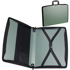 11×17 Portfolio with Zipper Closure PP Material Oxford Cloth Edge Waterproof …