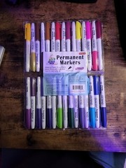 Permanent Markers Shuttle Art 30 Pack Assorted Colors Fine Point Marking Set New