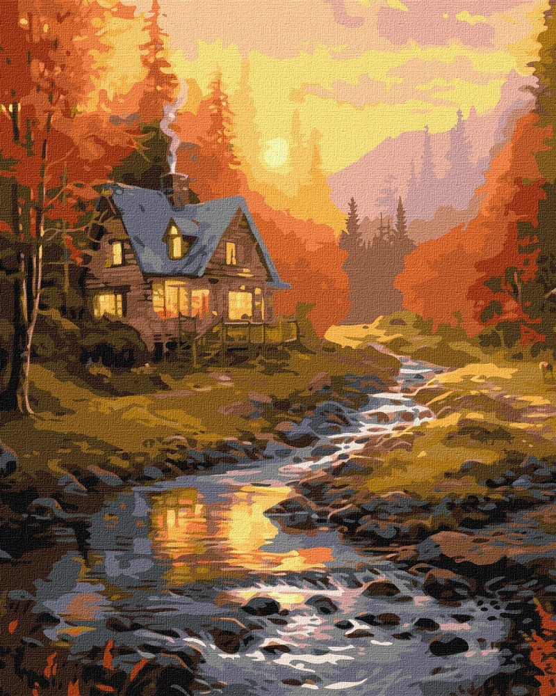 Ideyka Painting by Numbers kit Sunny Valley KHO6327