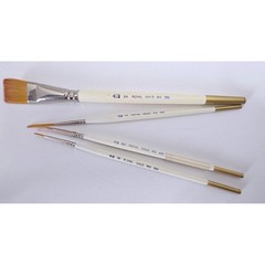 Royal & Langnickel Royal Gold Artist Brush Set 4pc TK-7 RG700 RG585 RG250 Taklon