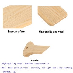 15Inches Unfinished Greek Solid Wood Paddle,Pine Wooden Paddles for Kids Pain…