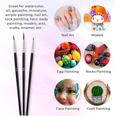 30 Pcs Tiny Detail Paint Brushes Set, Micro Small Paint Brush with 3 Sizes