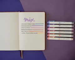 Mildliner Mix Dual Color Highlighter Marker Set, Chisel Tip, No Bleed, Ideal for