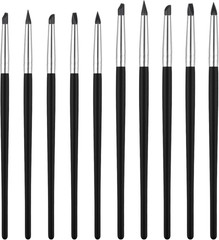 10PCS Professional Silicone Rubber Tip Paint Pens Brushes, Silicones Paint Brush