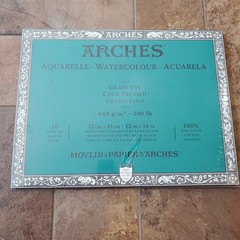 Arches Watercolor Paper Block 12 x 16 Cold Press 300 pound