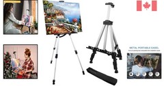 Adjustable Aluminum Art Easel 17-66 Inch for Painting – Lightweight & Portable