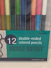 Xonex Snap Case Urban Art Double Ended Color Pencils 12 Pack 24 colors *NEW*