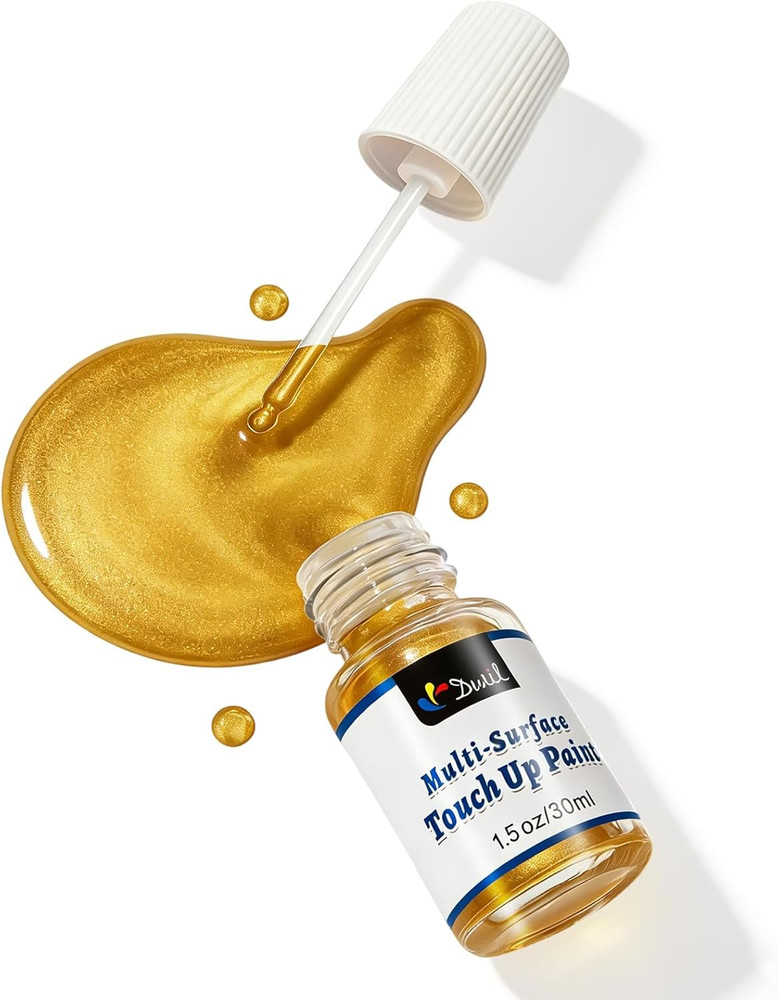 Liquid Gold Leaf Paint – Multi Surface Gold Touch up Paint Pen, Fast Drying Acry