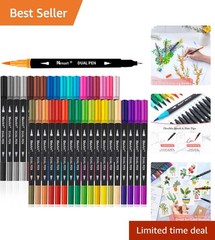 Creative Dual Tip 36 Count Brush Markers – Perfect for Creative Kids & Adults