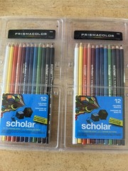 Prismacolor 92804 Scholar Colored Pencils, 12-Count,Assorted 2 packs
