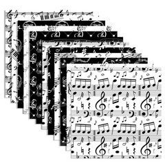 24 Sheets Music Notes Scrapbook Paper 11.8 x Inch Musical Multicolor