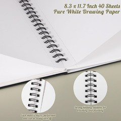 Heavyweight Marker Drawing Paper Pad 40 Sheets 120gsm for Artists and Beginners