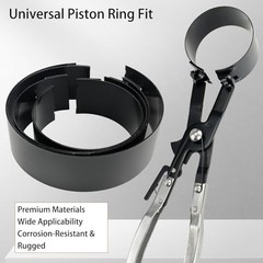 Engine Piston Ring Compressor Kit with Pliers – 6 Adjustable Sleeves (2-7/8″