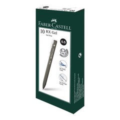 FABER-CASTELL RX GEL PEN (1 Box – 10pcs blue, red and black ) X 3 Boxes