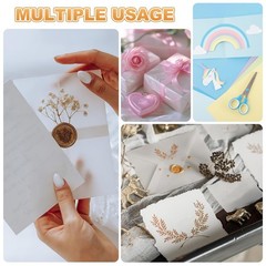 100 PCS Colored Vellum Paper 5.9×8.3 Inch 100gsm Translucent Light Blue Print