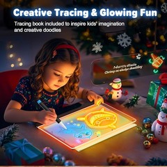 Rechargeable LED Drawing Board, 9 Colors